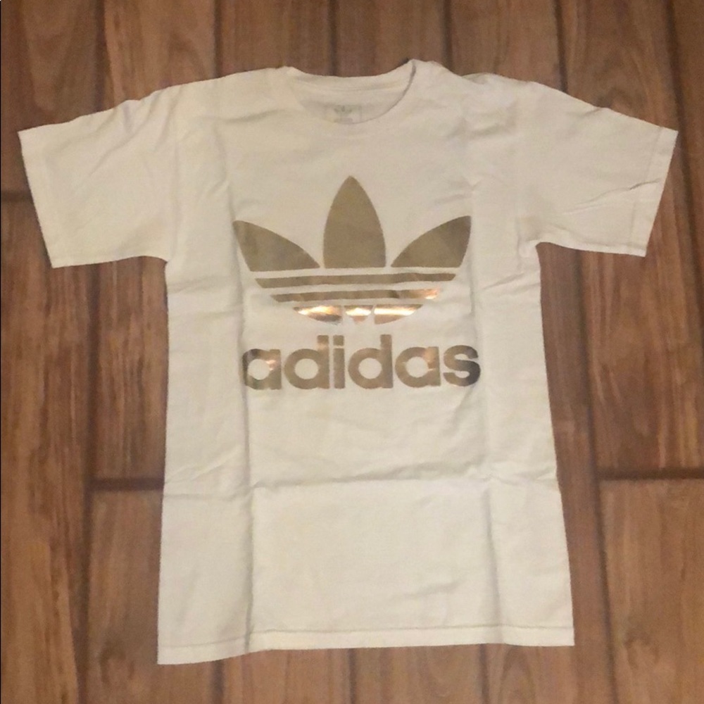 White adidas T-shirt